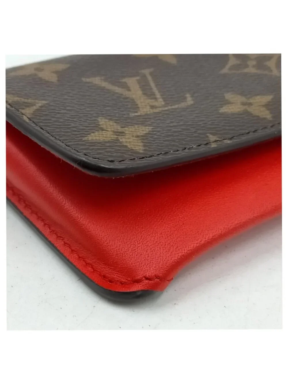 Authentic Louis Vuitton Monogram Emilie Wallet Cerise Red